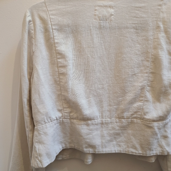 Old Navy - Linen Blend Neutral Blazer - Flax Colour  - Size S - Picture 9 of 11